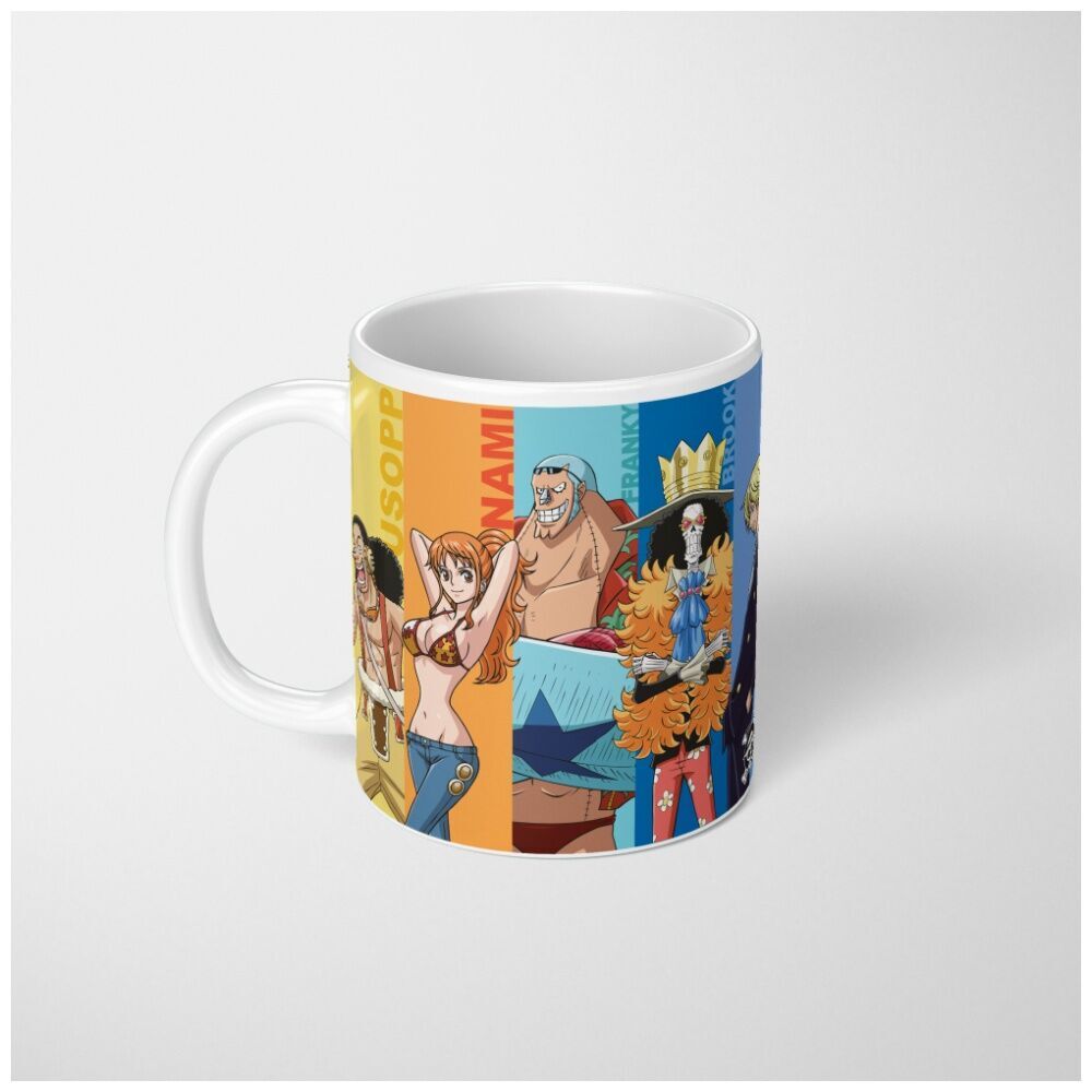 3PK One Piece Panels Ceramic Hot & Cold Drinking Mug Multicolour