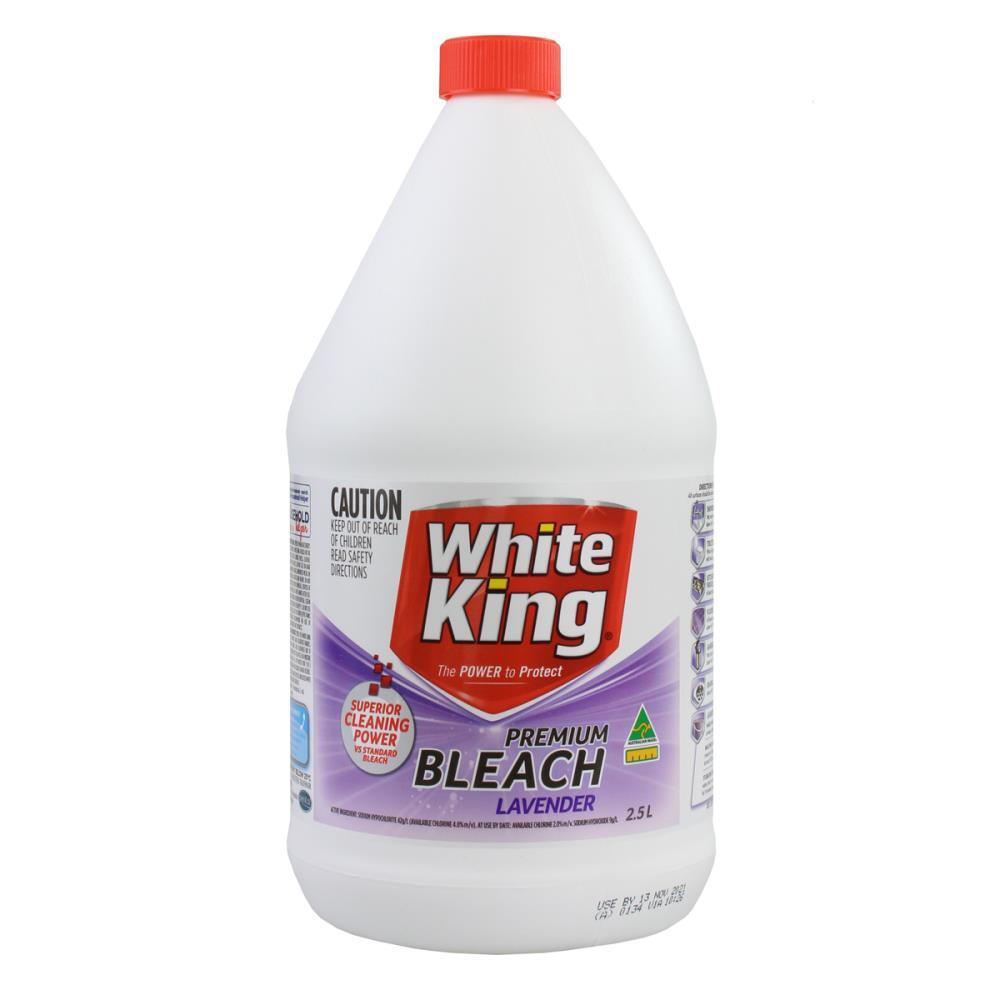 8PK White King Premium All Purpose Bleach Cleaner 2.5L - Lavender