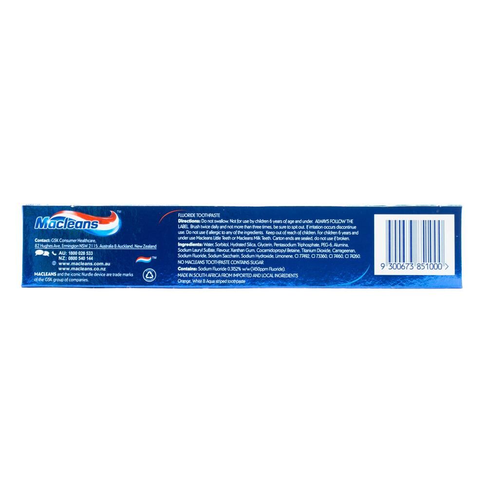 12PK Macleans 170G Toothpaste Extreme Clean Whitening Fluoride Toothpaste