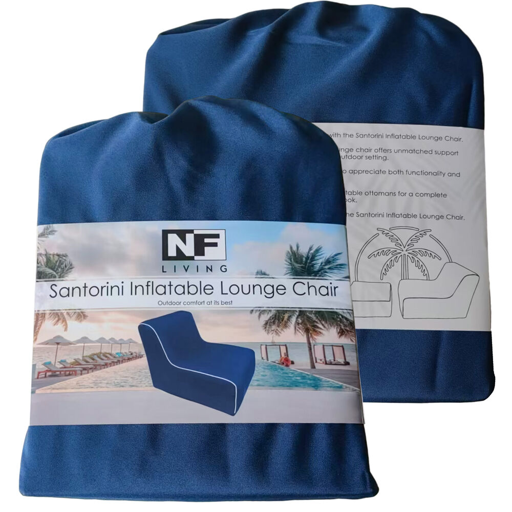 NF Living Outdoor Inflatable Seat 90x60x70 Sofa Lounge Chair Furniture Blue