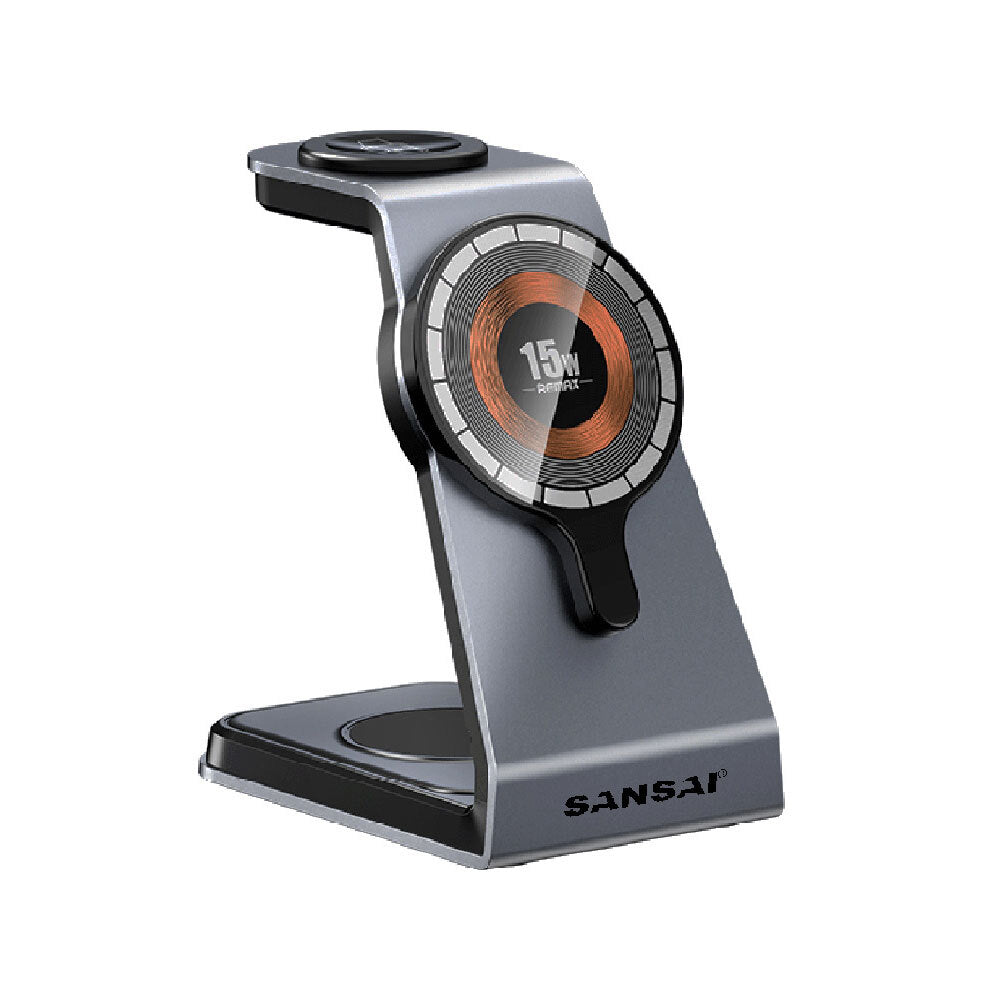 Sansai 3-in-1-MagSafe Wireless Universal Phone/Watch/Earbuds Charger