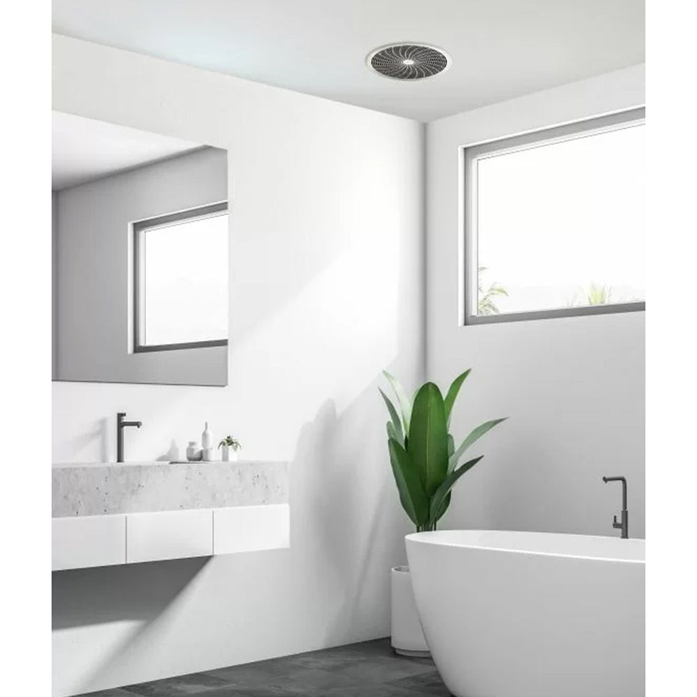 IXL Ventflo Bathroom Ceiling Exhaust Fan 250mm - White