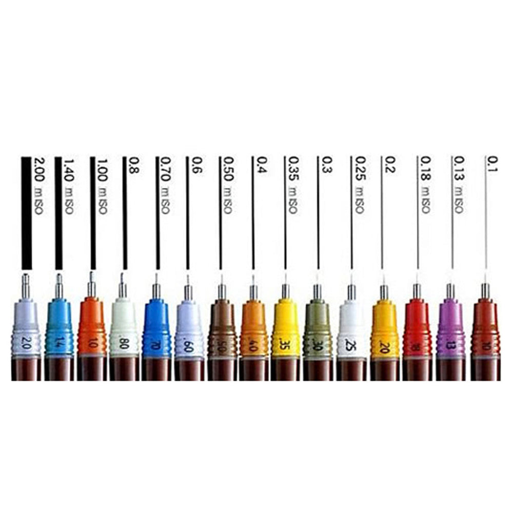Rotring Isograph Pen 1.00mm Orange Technical Drawing Graphic Design