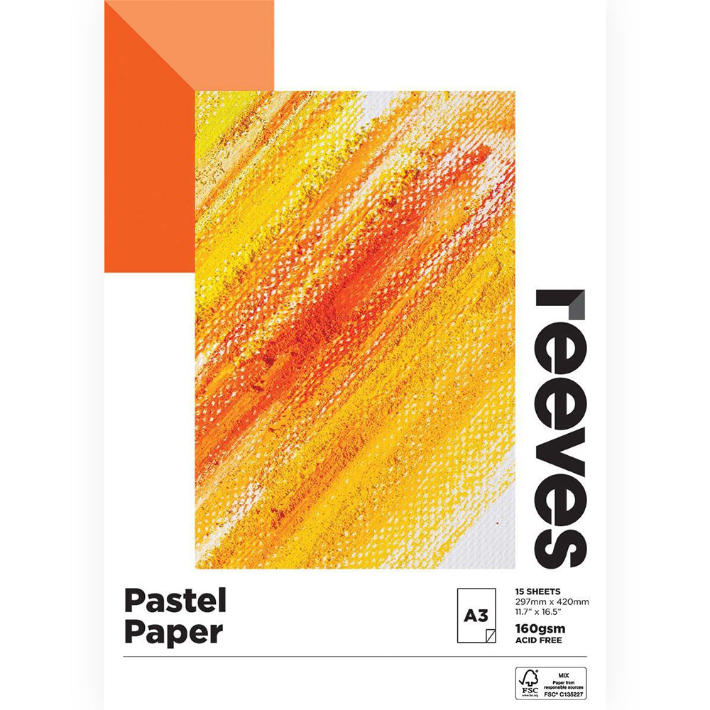 Reeves 160gsm 15 Sheets A3 Premium High Quality Craft Paper