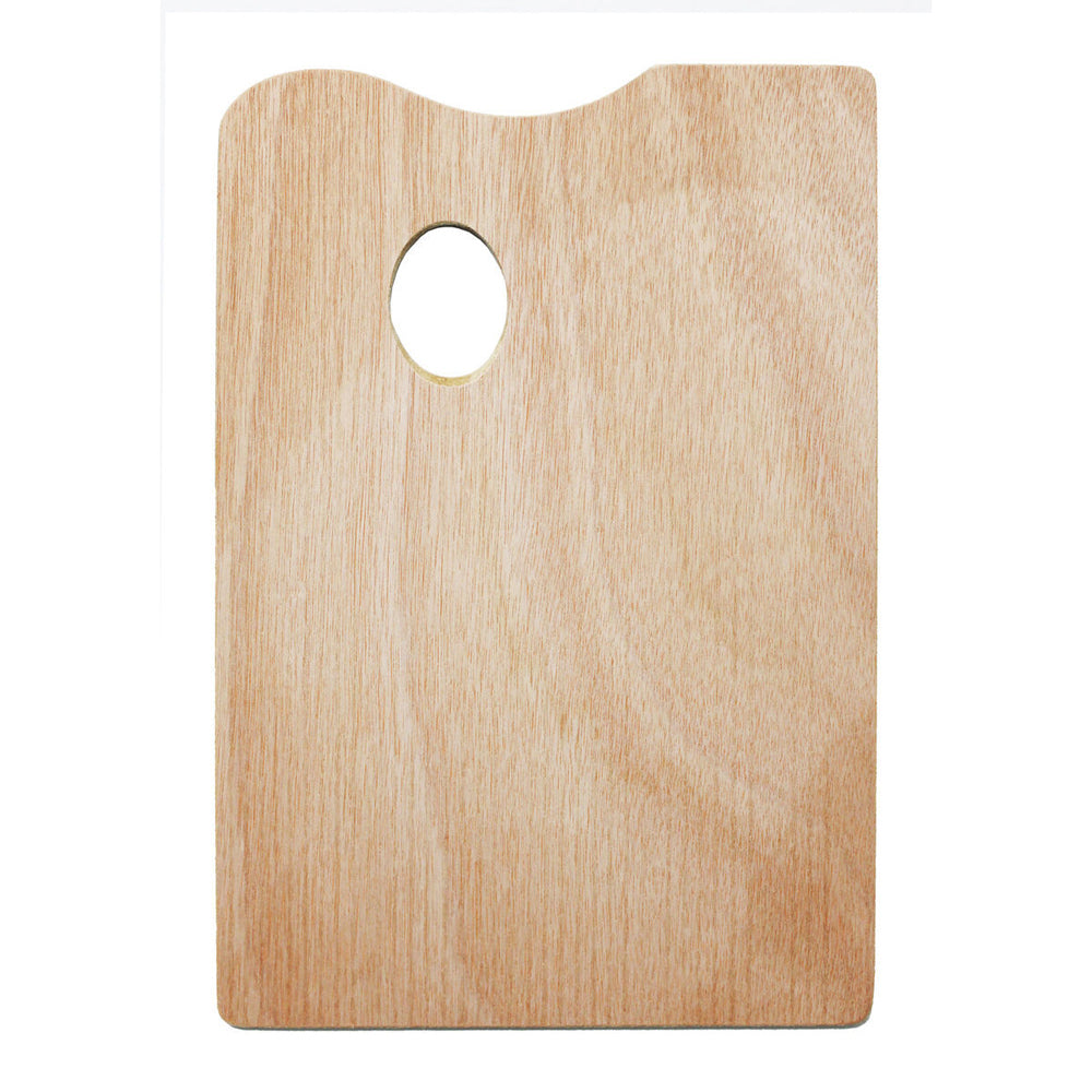 6PK Jasart Rectangle Wooden Palette Natural 20x30cm - Small