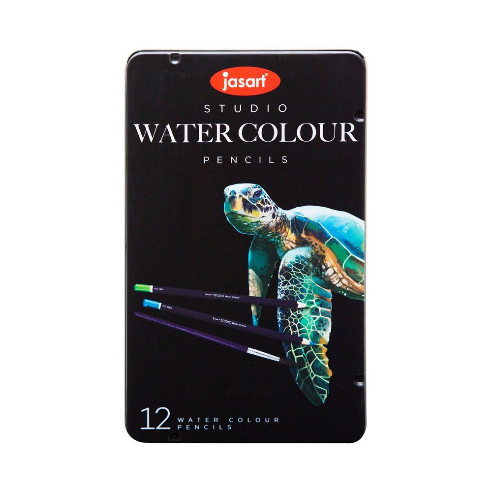 3x 12pc Jasart Studio Art Blending Watercolour Pencil Tin Set
