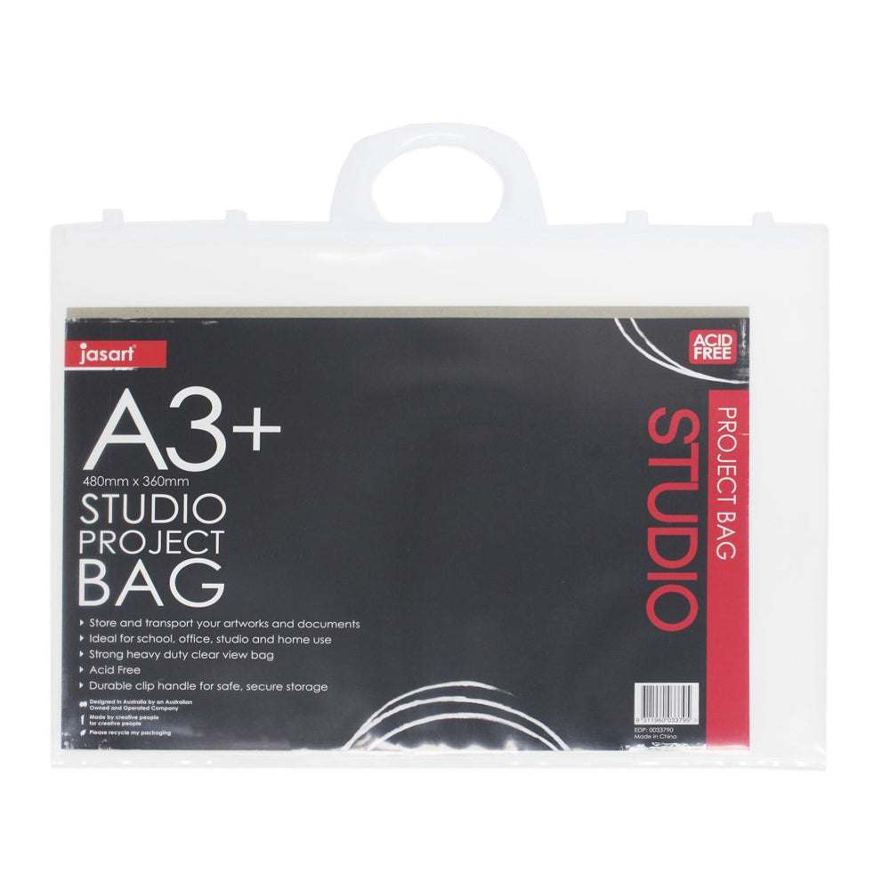 5PK Jasart A3+ Studio Project Bag Artworks Storage - Clear