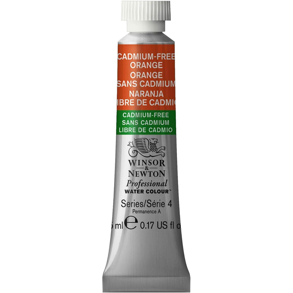 2PK Winsor & Newton 5ml Professional Watercolour Tube Cadmium Free Orange S4