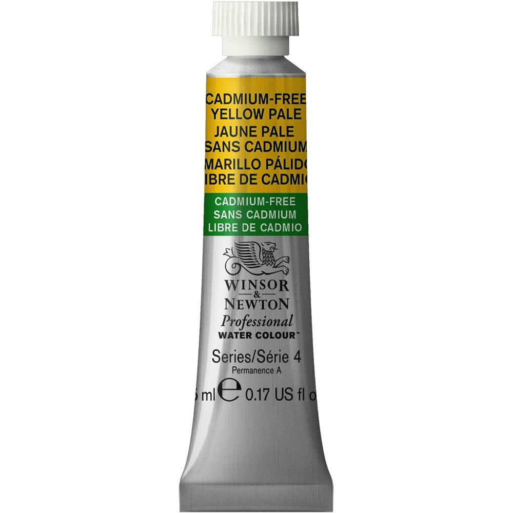 Winsor & Newton 5ml Pro Watercolour Tube Cadmium Free Yellow Pale S4