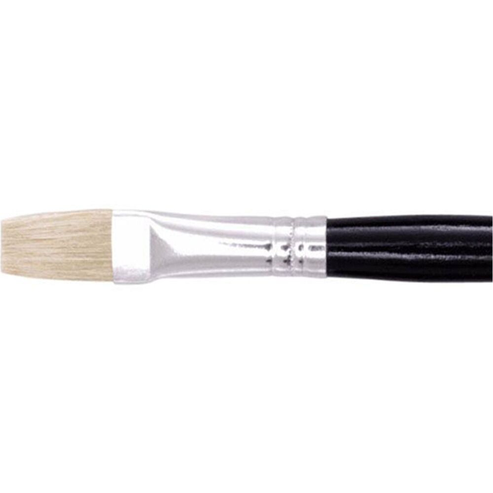 12PK Jasart Hog Bristle Series 577 Flat Paint Brush - Size 4
