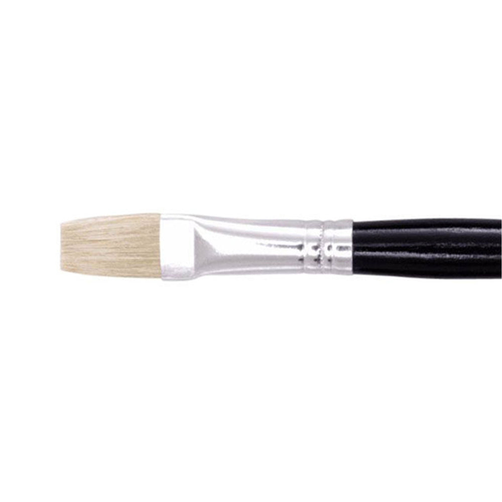 12PK Jasart Hog Bristle Series 577 Flat Paint Brush - Size 6