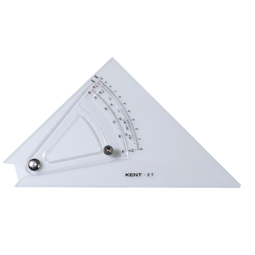 Kent Adjustable Set Square 10T 250mm Home/School Drawing/Design