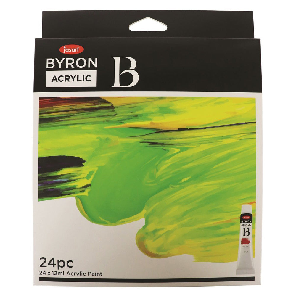 2x 24pc Jasart Byron 12ml Acrylic Paint Tube Set Art/Craft