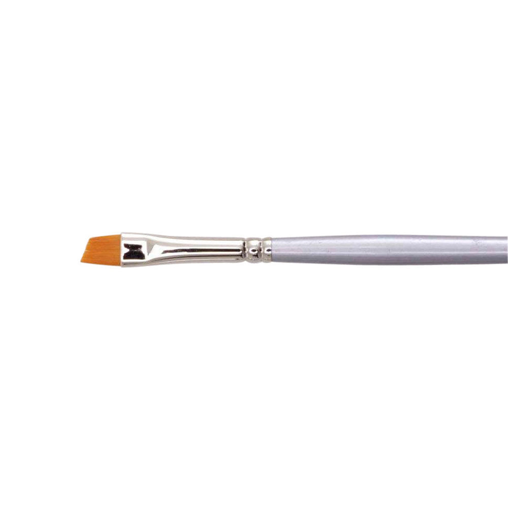 6PK Jasart Gold Taklon Angle Acrylic Paint Brush - Size 6