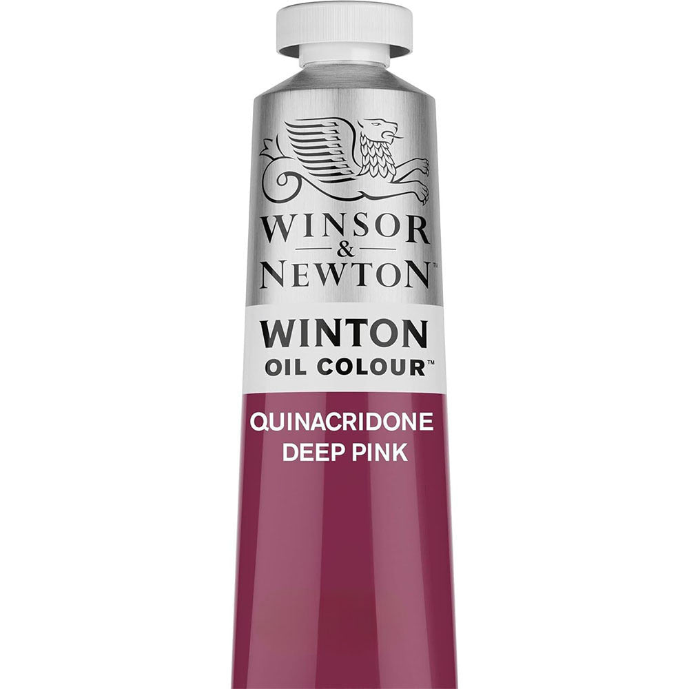 Winsor & Newton 200ml Winton Oil Colour Paint Tube Quin Deep Pink