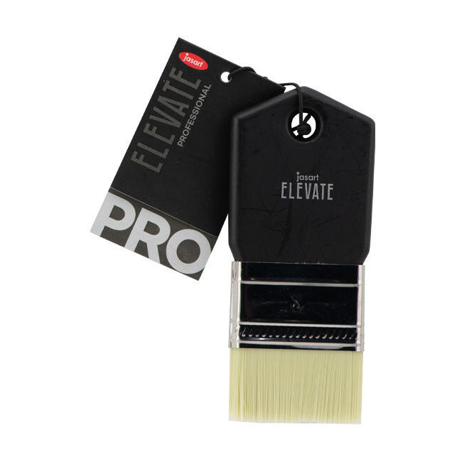 2PK Jasart Elevate Professional Flat Paddle Brush 2"/50mm - Black