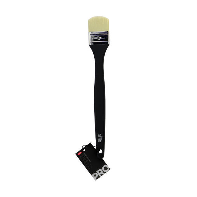 2PK Jasart Elevate Professional Long Handle Filbert Brush 2"/50mm - Black