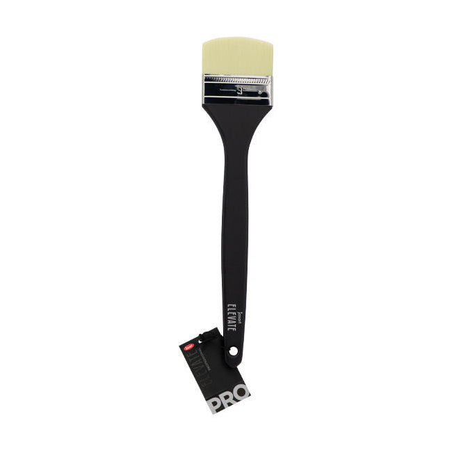 Jasart Elevate Professional Long Handle Filbert Brush 3"/75mm - Black