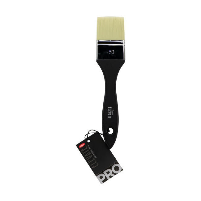 2PK Jasart Elevate Professional Wide Flat Brush 2"/50mm - Black