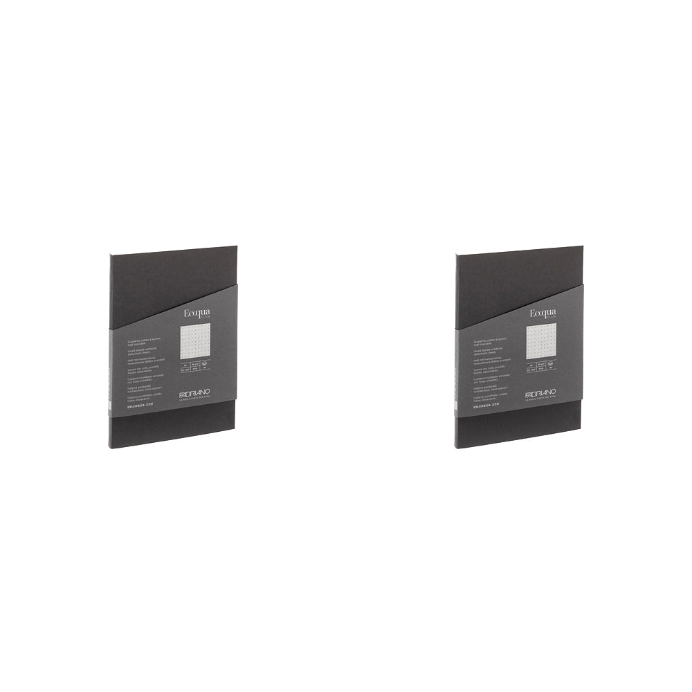 2PK Fabriano Ecoqua Plus Turchese Dots Glued A4 Notebook Home School