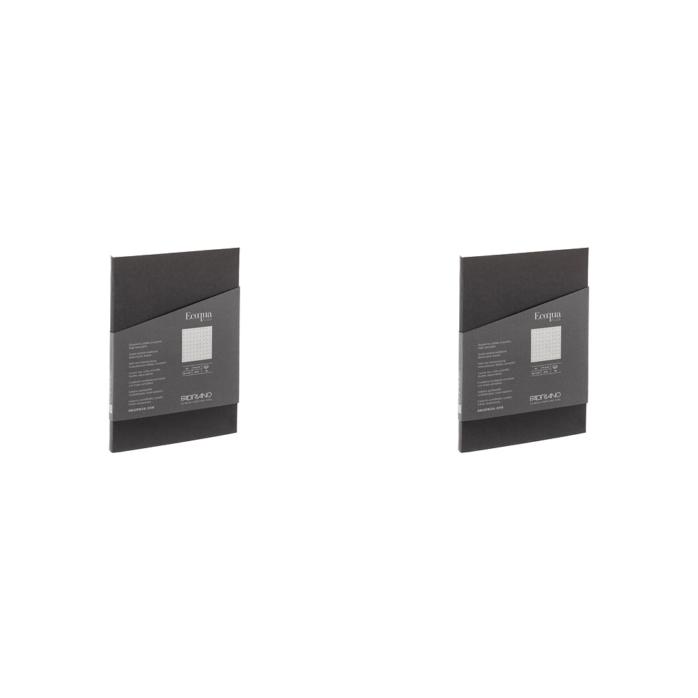 2PK Fabriano Ecoqua Plus Dark Blue Lines Glued A4 Notebook Home School