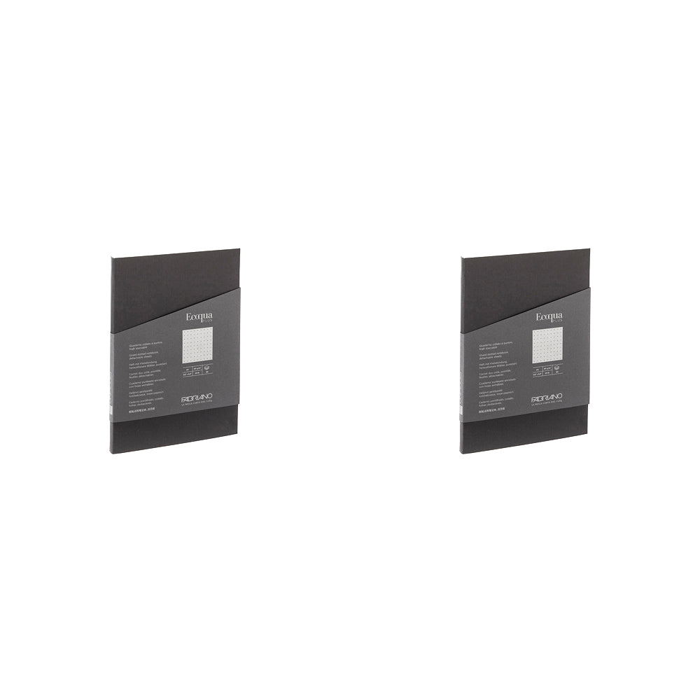 2PK Fabriano Ecoqua Plus Lime Lines Glued A4 Notebook Home School
