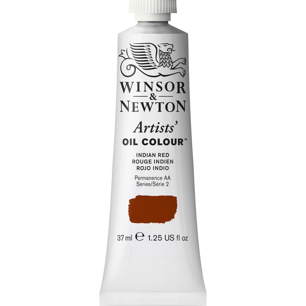 2PK Winsor & Newton Artists Oil Colour 37ml Paint Tube Indian Red Series 2
