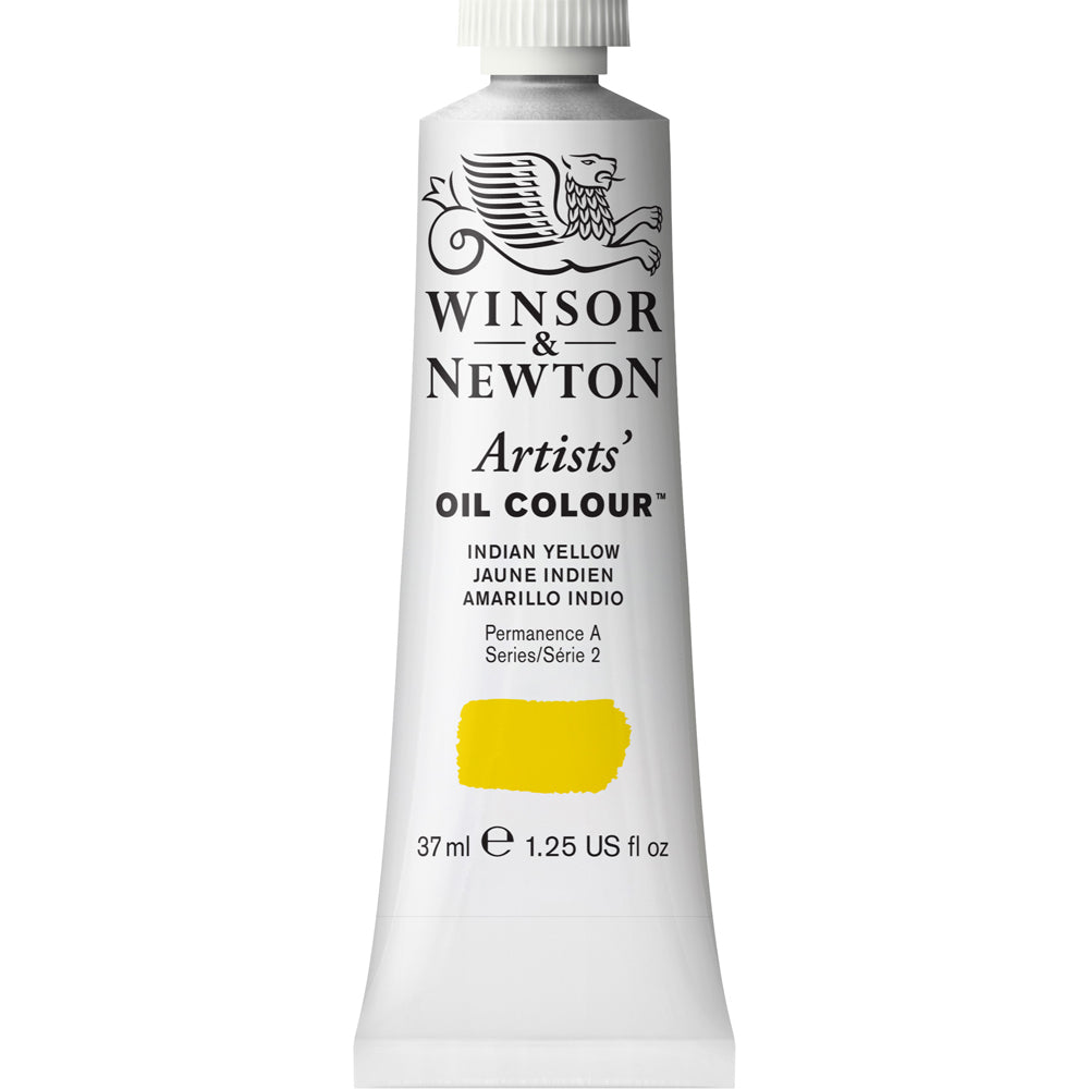 2PK Winsor & Newton Artists Oil Colour 37ml Paint Tube Indian Yellow Series 2