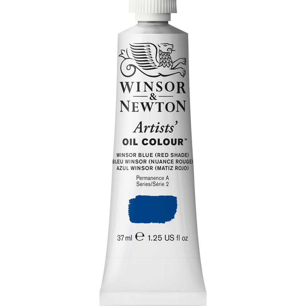 Winsor & Newton Artists Oil Colour 37ml Paint Tube Winsor Blue Red Shade S2