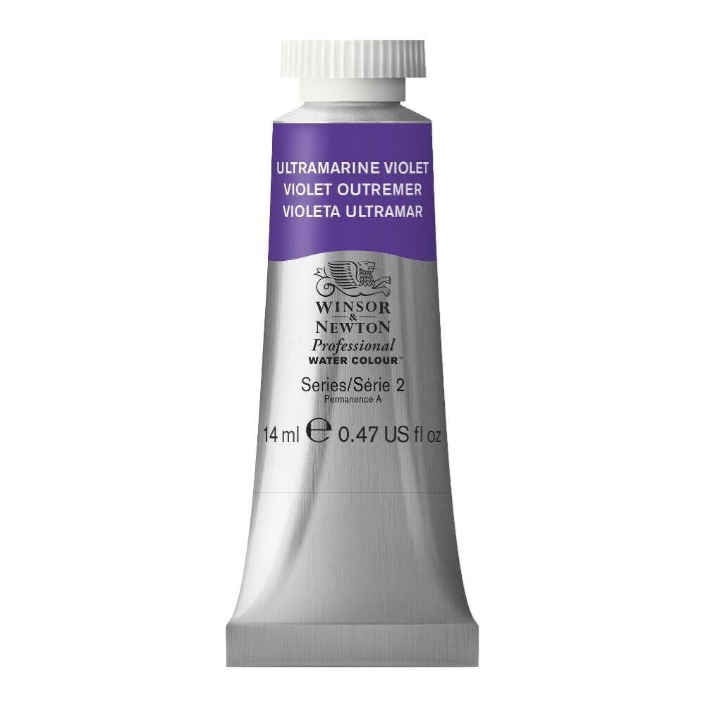 2PK Winsor & Newton 14ml Professional Watercolour Tube Ultramarine Violet S2