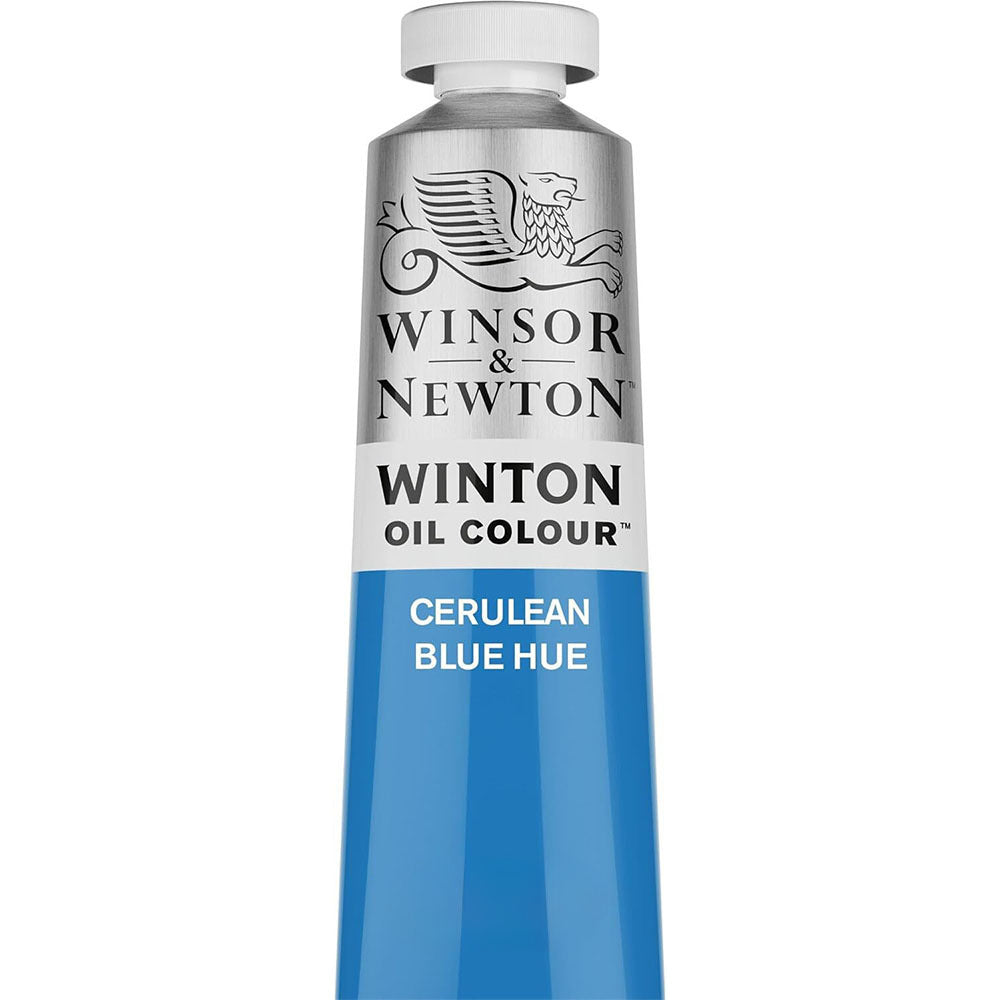 2PK Winsor & Newton 200ml Winton Oil Colour Paint Tube Cerulean Blue Hue