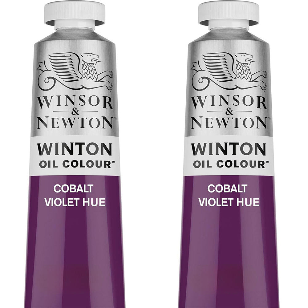 2PK Winsor & Newton 200ml Winton Oil Colour Paint Tube Cobalt Violet Hue