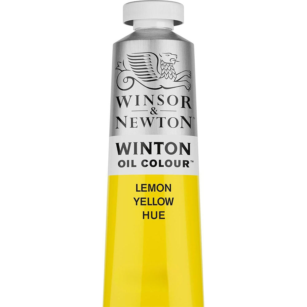 2PK Winsor & Newton 200ml Winton Oil Colour Paint Tube Lemon Yellow Hue