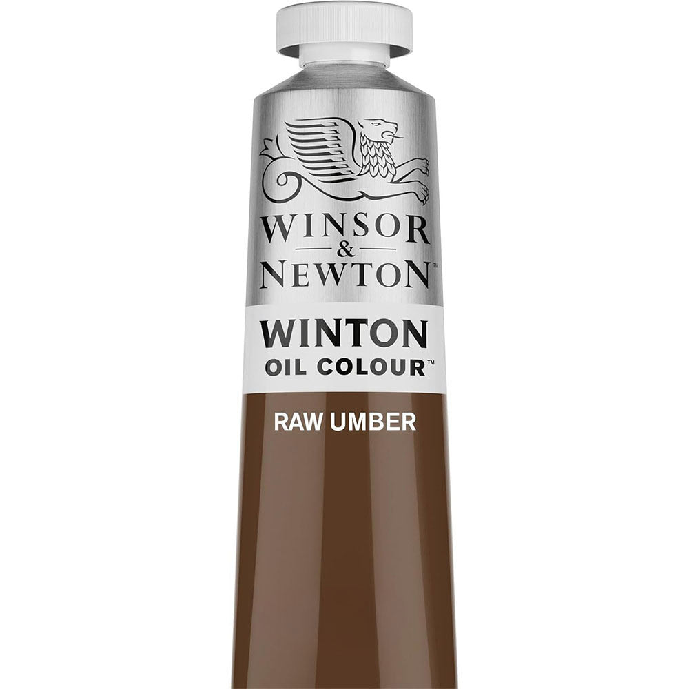 2PK Winsor & Newton 200ml Winton Oil Colour Paint Tube Raw Umber