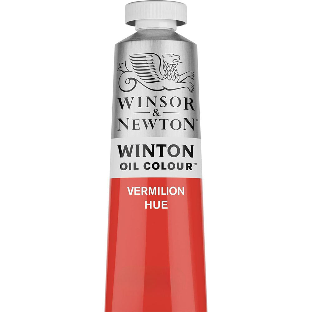 2PK Winsor & Newton 200ml Winton Oil Colour Paint Tube Vermilion Hue