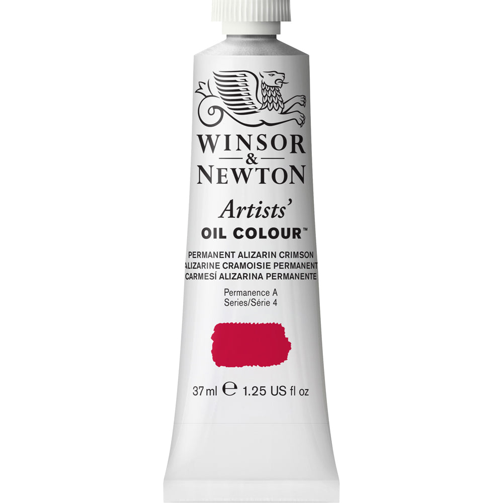 Winsor & Newton Artists Oil 37ml Paint Tube Permt Alizarin Crimson S4