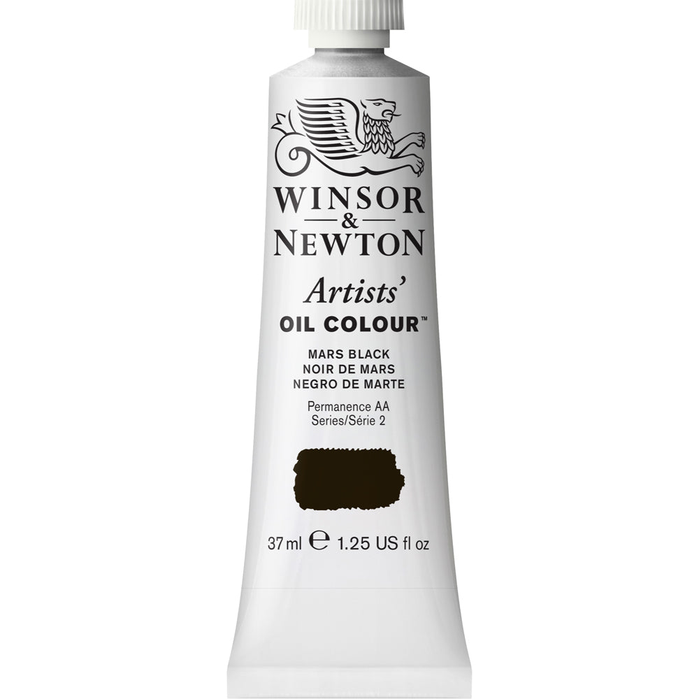2PK Winsor & Newton Artists Oil Colour 37ml Paint Tube Mars Black Series 2