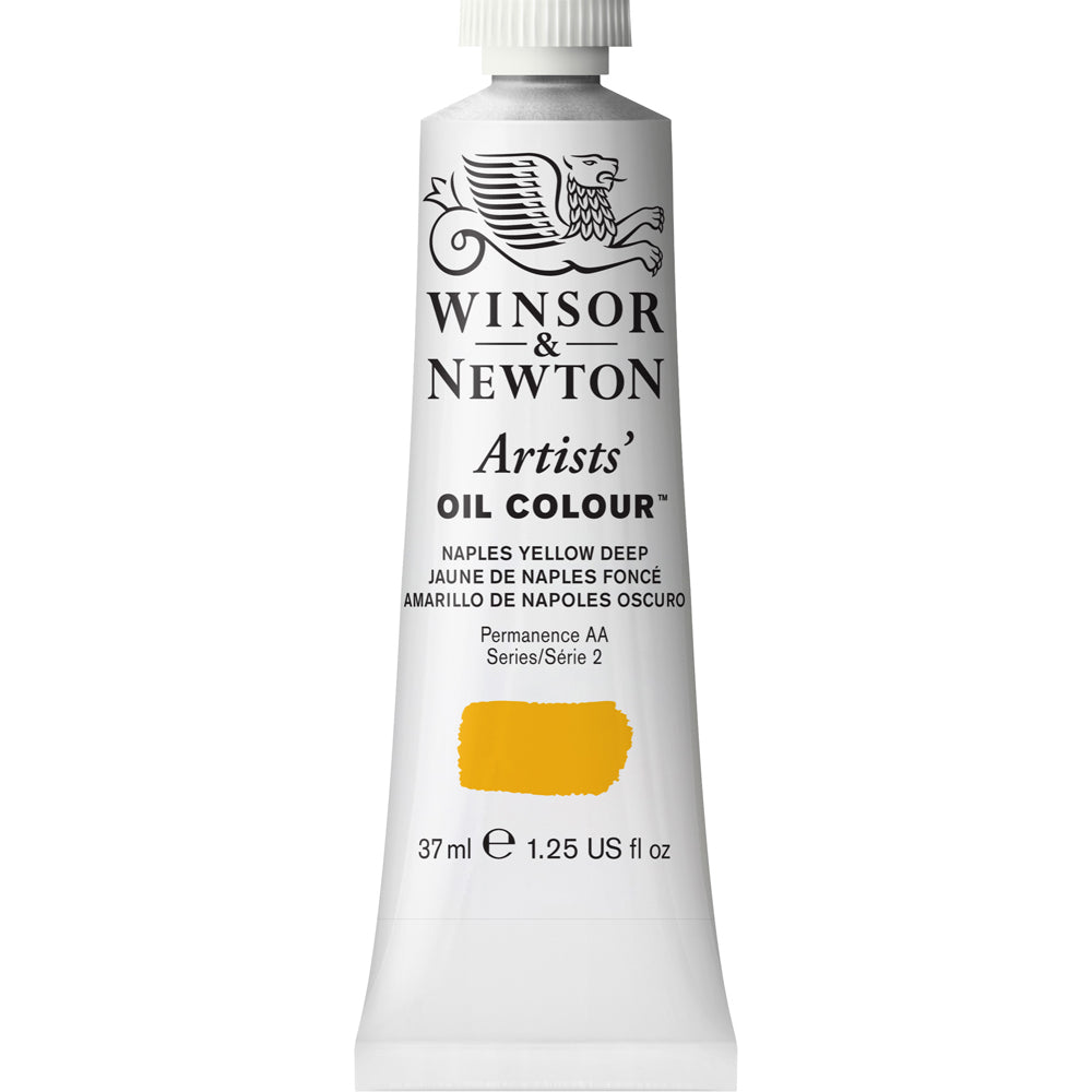 Winsor & Newton Artists Oil Colour 37ml Paint Tube Naples Yellow Deep S2