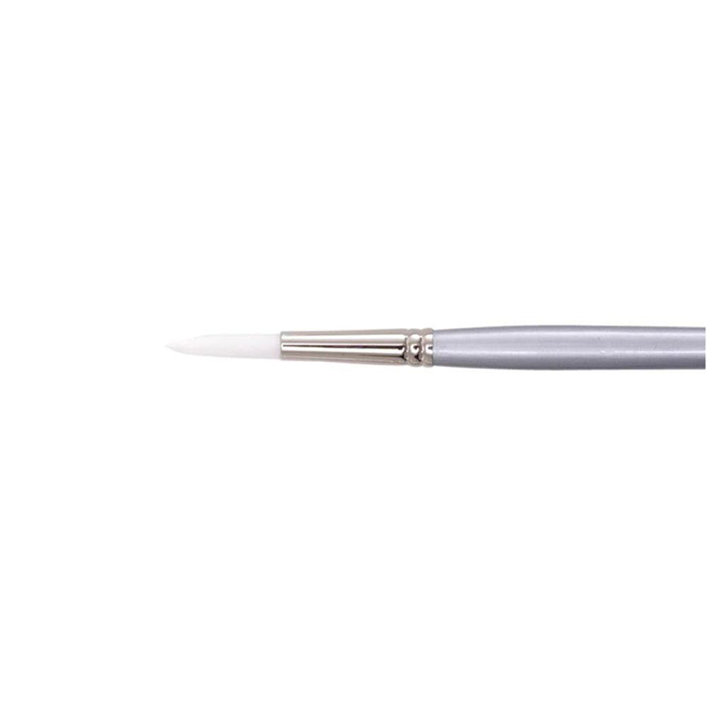 3PK Jasart White Taklon Long Liner Art Painting Brush - Size 8