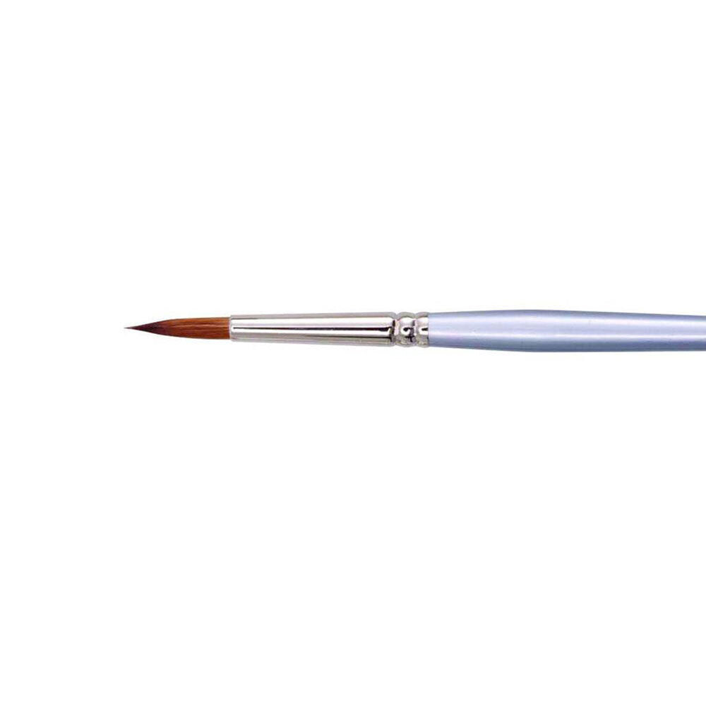 3PK Jasart Red Sable Round Oil/Watercolour Brush - Size 2/0
