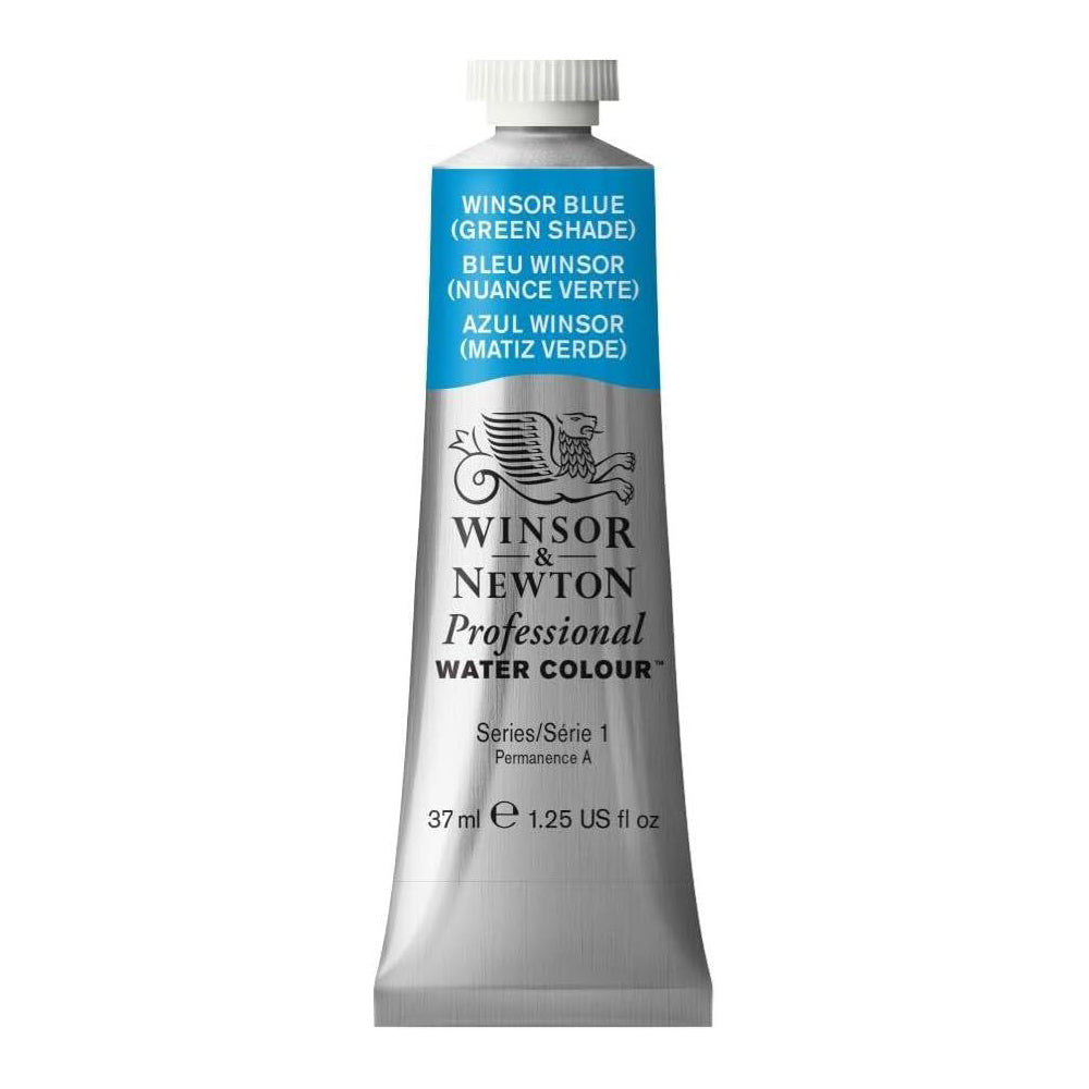 Winsor & Newton 37ml Pro Watercolour Tube Winsor Blue Green Shade S1