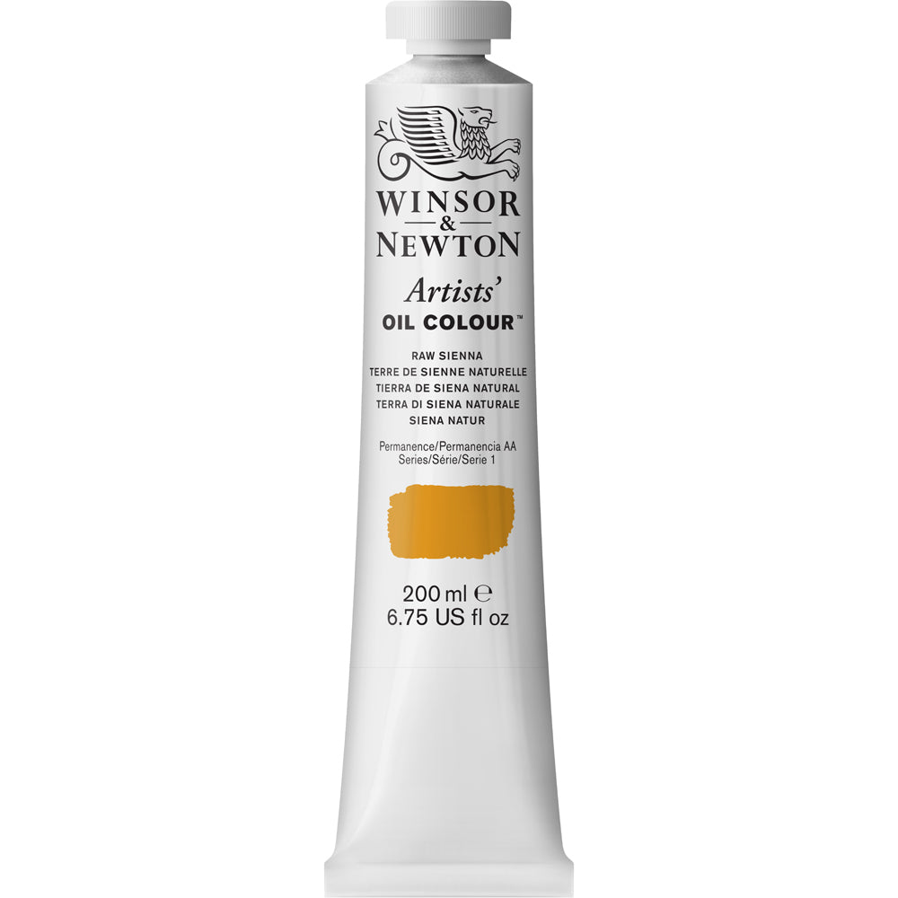 Winsor & Newton Artists Oil Colour 200ml Paint Tube Raw Sienna Series 1
