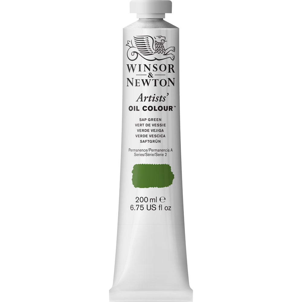 Winsor & Newton Artists Oil Colour 200ml Paint Tube Sap Green Series 2