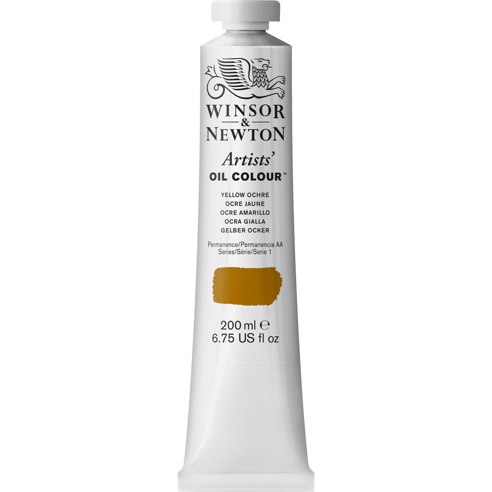 Winsor & Newton Artists Oil Colour 200ml Paint Tube Yellow Ochre Series 1