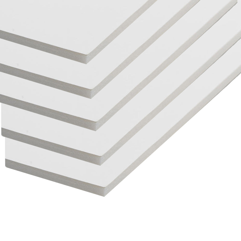 5PK Jasart A2 Foamboard 5mm Backing Mounting Board - White