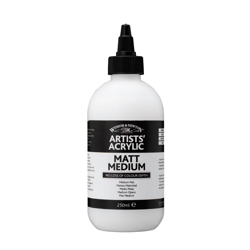 Winsor & Newton 250ml Professional Acrylic Fluid Medium - Matt
