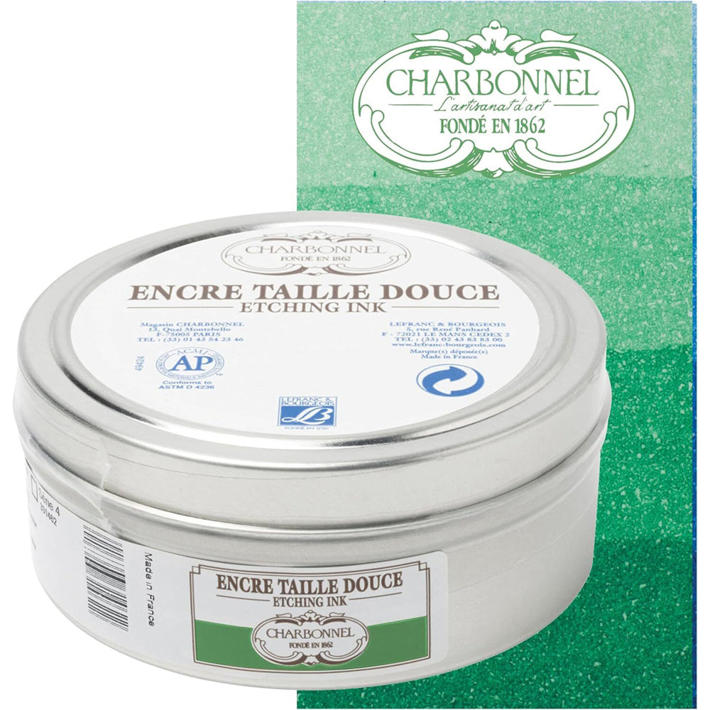 Charbonnel 200ml Etching Ink Tin Series 6 - Permanent Green
