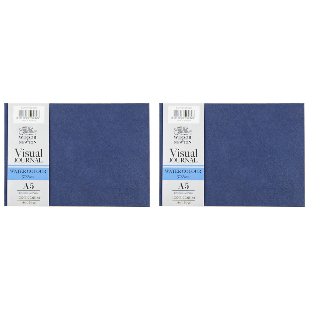 2PK Winsor And Newton Hardbound Water Colour Visual Journal A5L