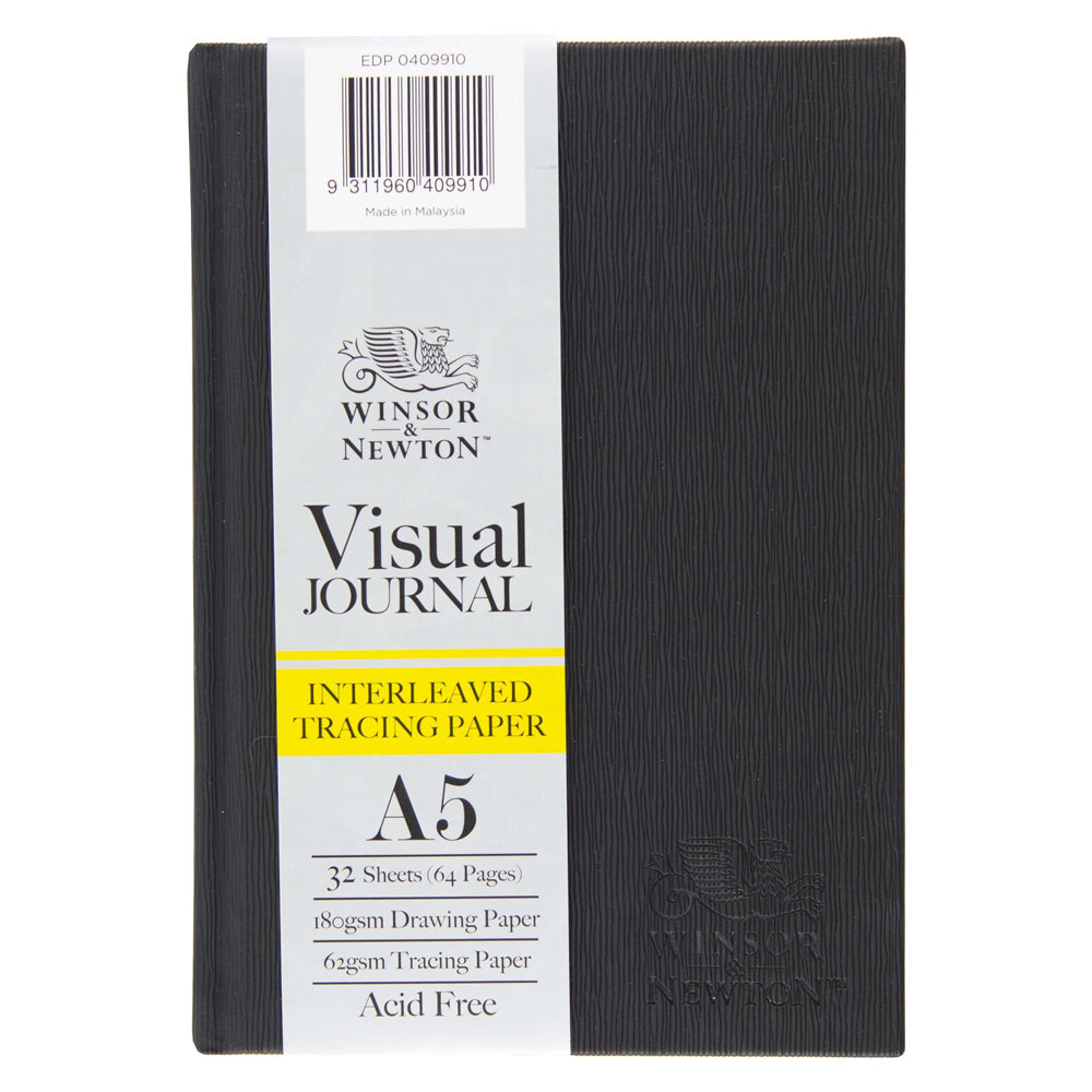 2PK Winsor And Newton Hardbound Interleaved Tracing Paper Visual Journal A5