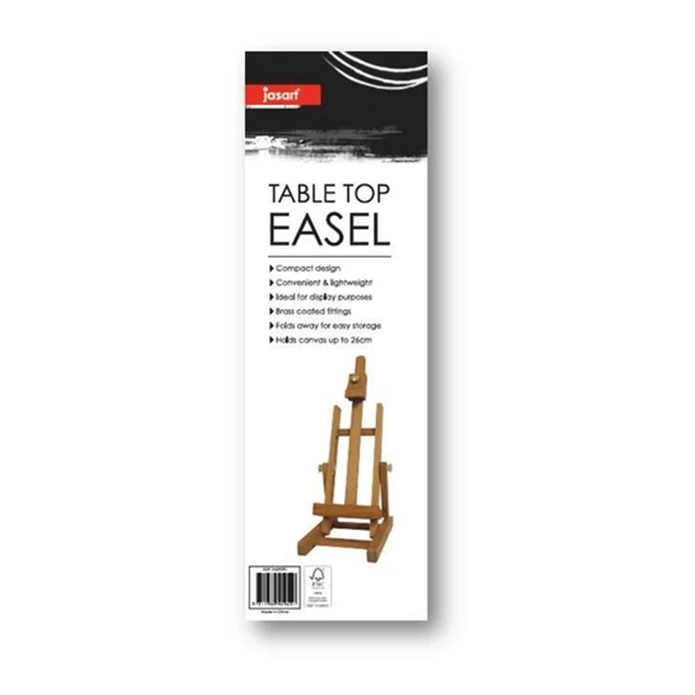 Jasart Tabletop Compact Easel Painting Canvas Stand 37cm - Natural
